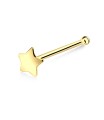 Star Shaped Silver Bone Nose Stud NSKD-03